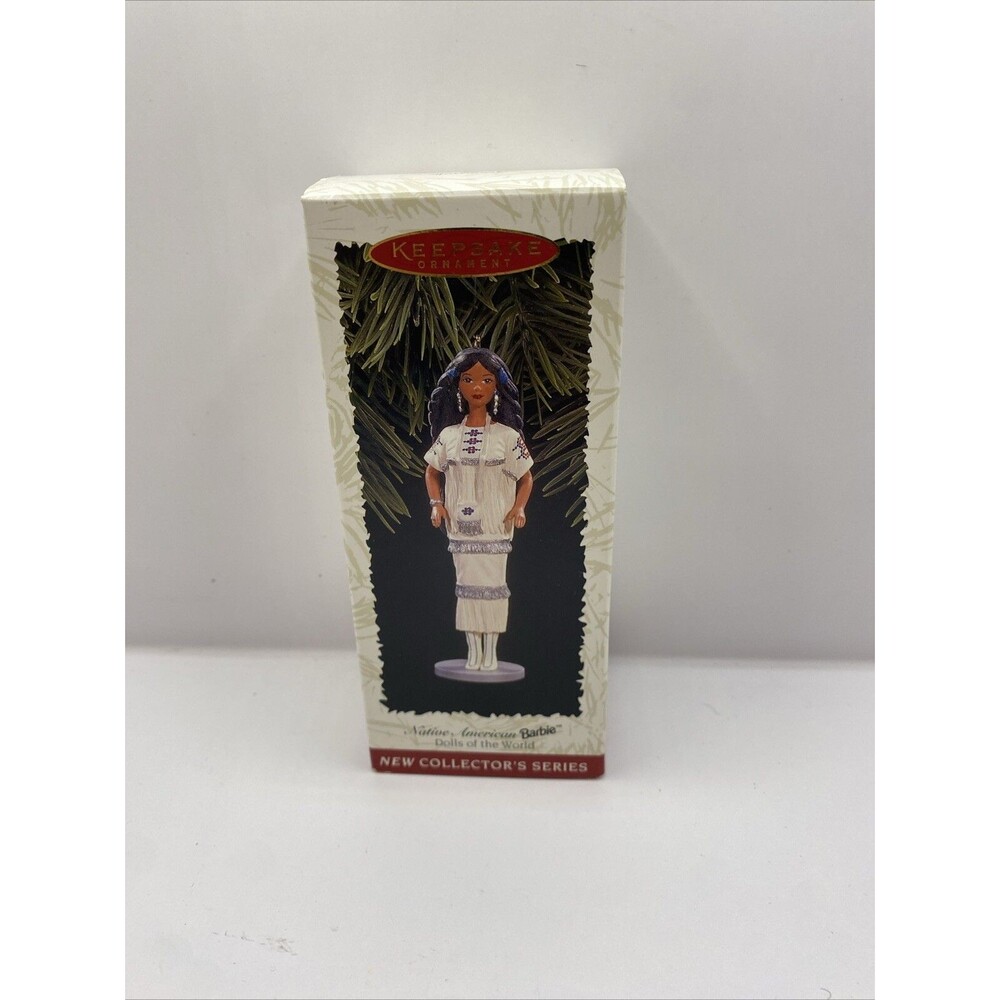 1996 Hallmark Keepsake Ornament Native American Barbie First in Series